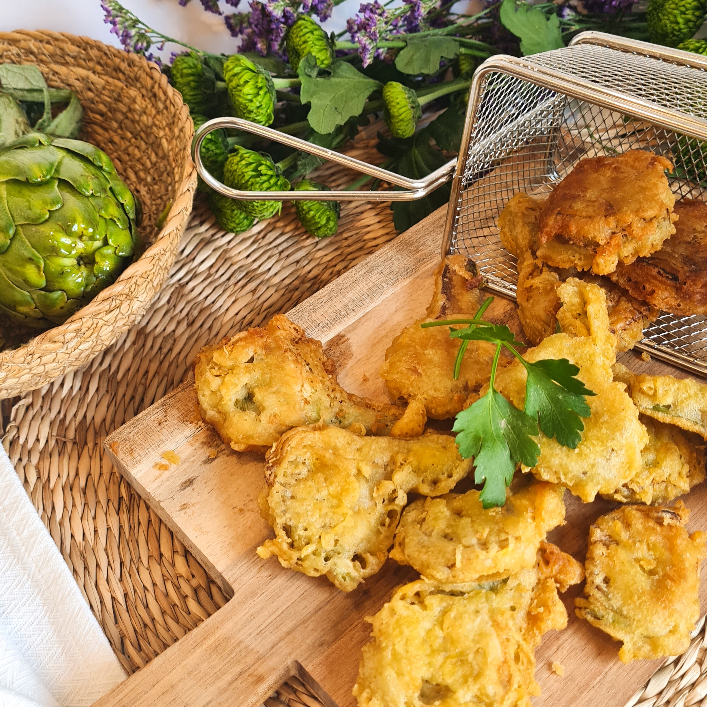 Buñuelos de alcachofa