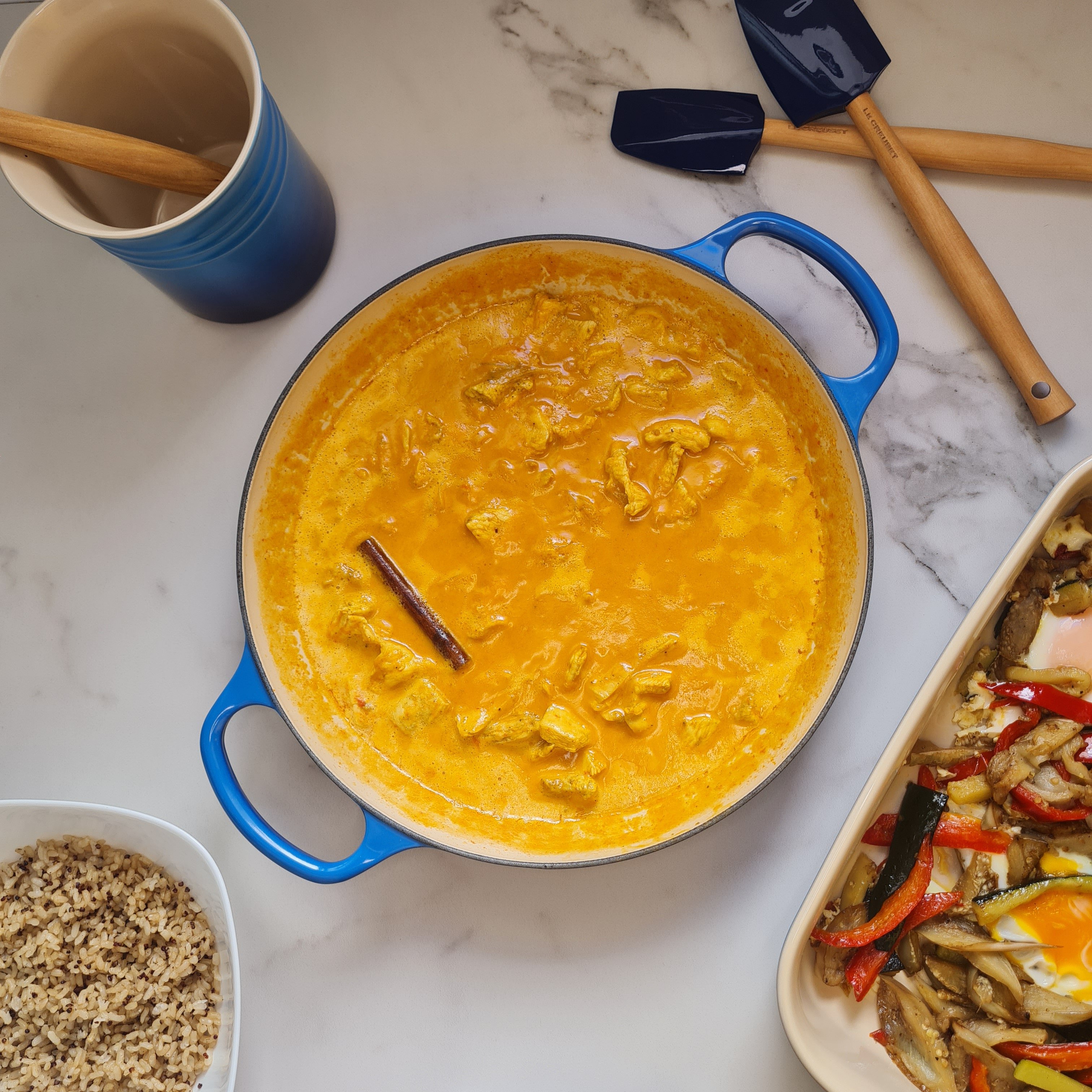 Curry de pollo fusión